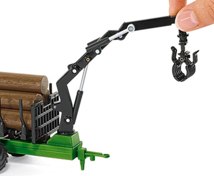 Actual product image Siku 1954 Tractor with trunk trailer 01:50