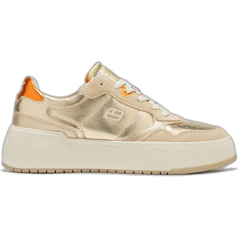 D.Franklin, Herren, Sneaker, Court Basic Snake, Gold, (37)