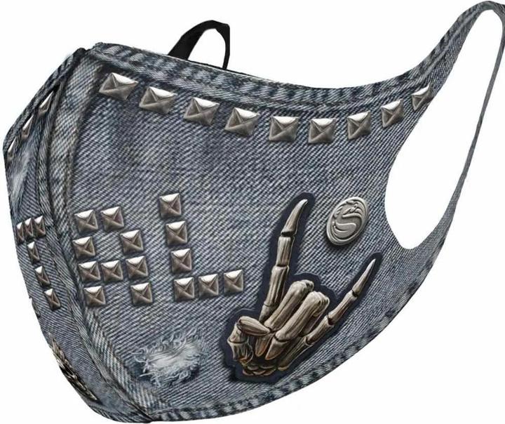 Actual product image Spiral Thrash Metal Face Mask