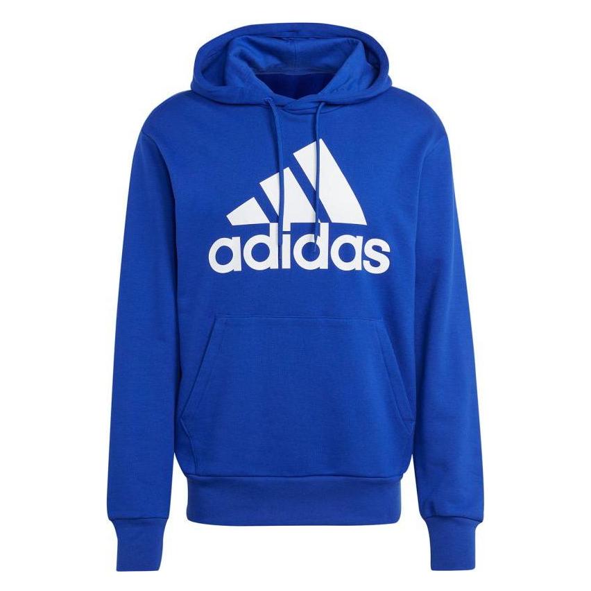 Adidas, Herren, Pullover, Essentials French Terry-Hoodie Mit Grossem Logo, Blau, (S)