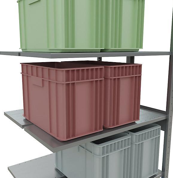Actual product image eurokraft pro boltless shelving, double row