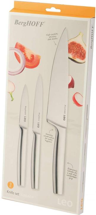 Produktbild BergHoff Messer-Set Leo Legacy 3-teilig Silber, Typ
