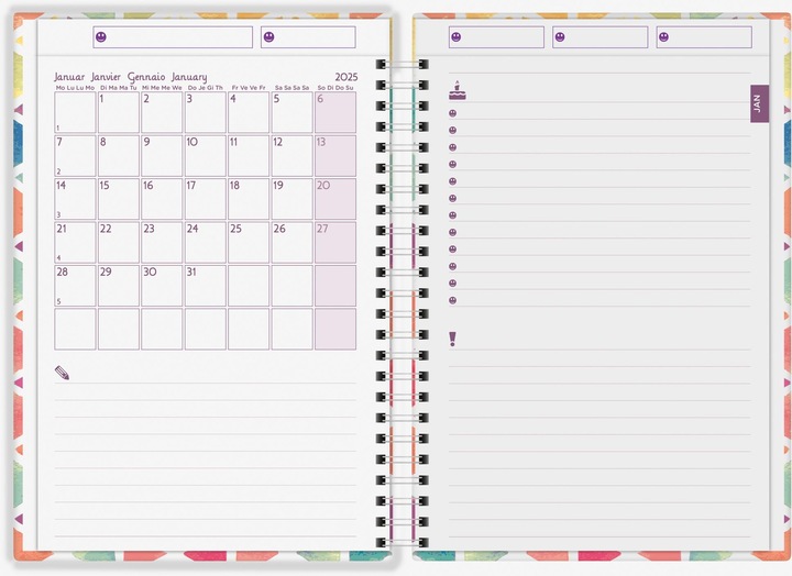 Nährwerte und Zutaten Biella Familienagenda (14.5 x 20.5 cm, Deutsch, Englisch, Italienisch, Französisch)