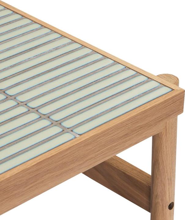 Produktbild Hübsch Tile Side Table Mint/Natur (45 x 51 x 44 cm)