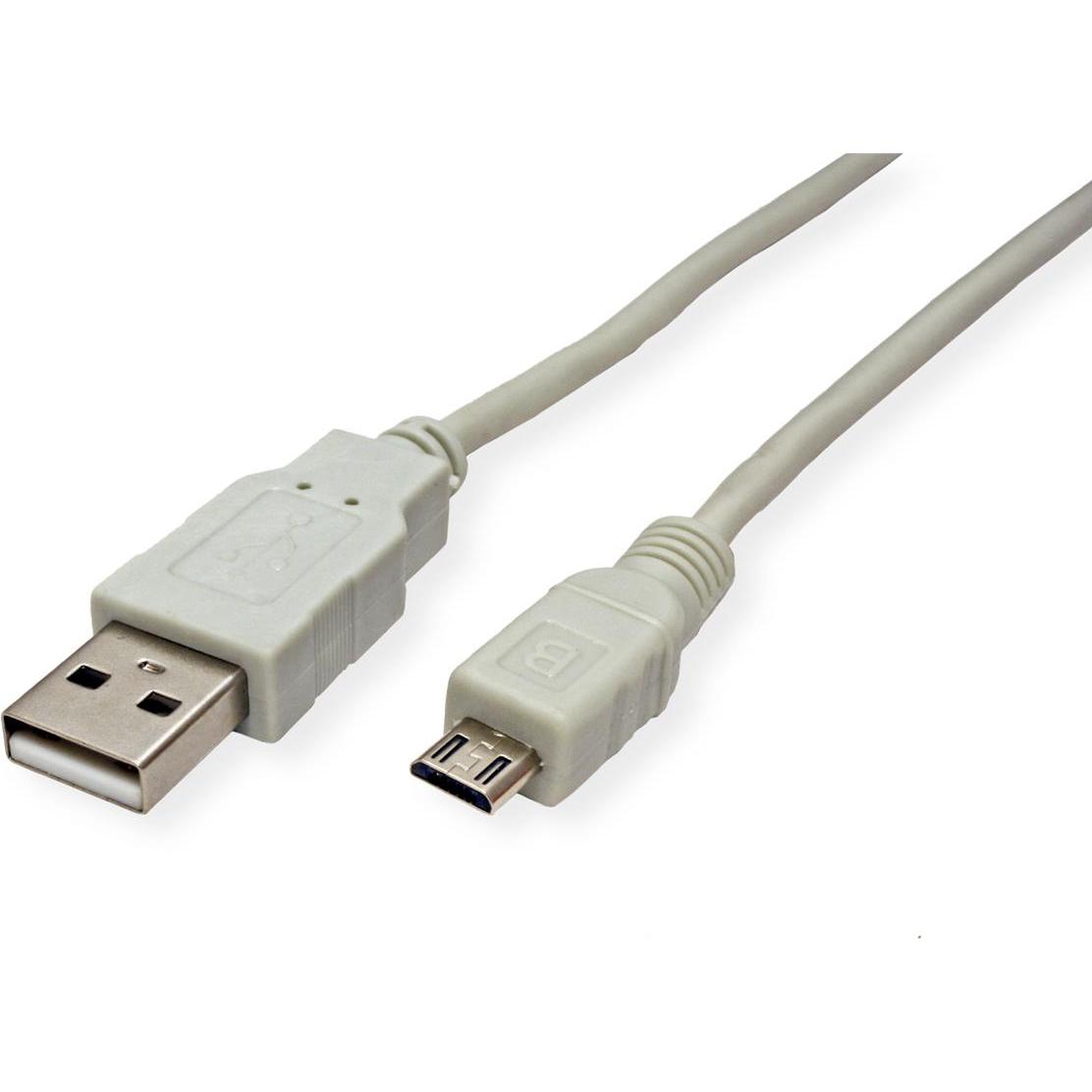 Secomp STANDARD USB 2.0 Kabel, USB A ST - Micro USB B ST (3 m, USB 2.0), Cavo USB