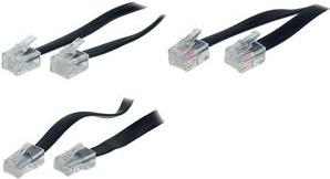 Image du produit Shiverpeaks Câble modulaire BASIC-S, RJ11-RJ11 mâle, 15,0 m Longueur : 15,0 m, couleur : noir, 4 conducteurs