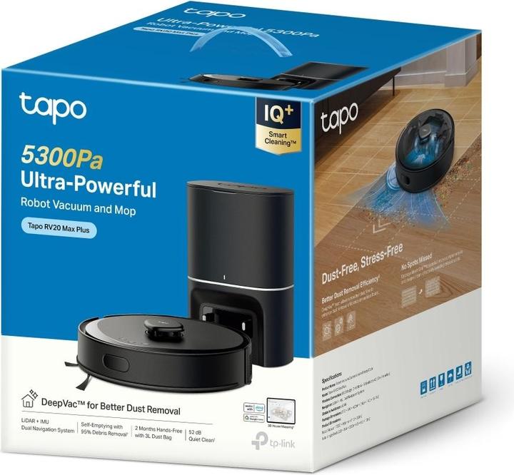 Actual product image TP-Link Tapo RV30 Max Plus (5300 Pa, Wiping cloth)