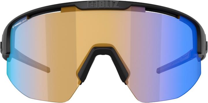 Actual product image Bliz Matrix Small Nano Optics Nordic Light (Matt Black, Coral w blue multi)