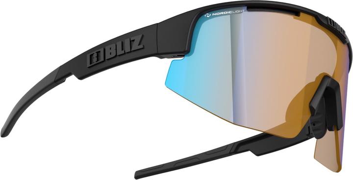 Actual product image Bliz Matrix Small Nano Optics Nordic Light (Matt Black, Coral w blue multi)