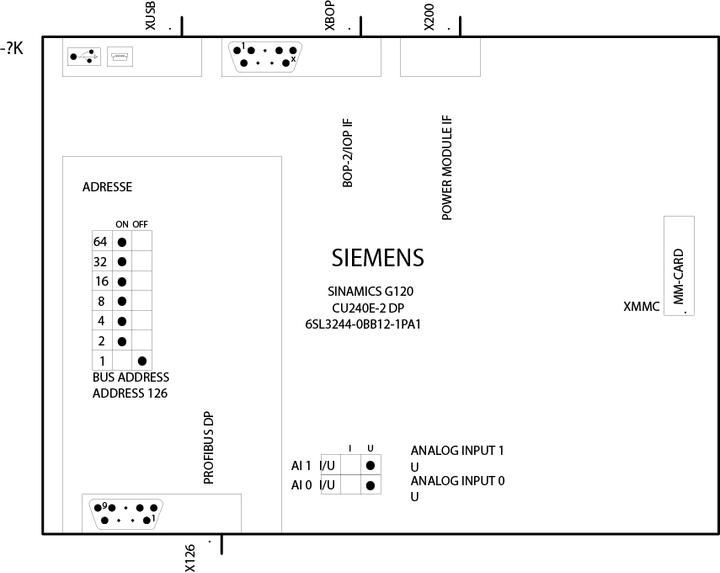 Immagine prodotto Siemens Sinamics G120 Control Unit CU240E-2 DP