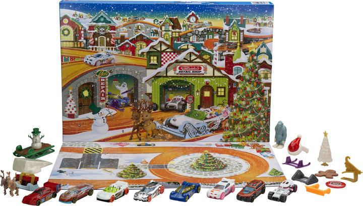 Actual product image Hot Wheels Advent calendar