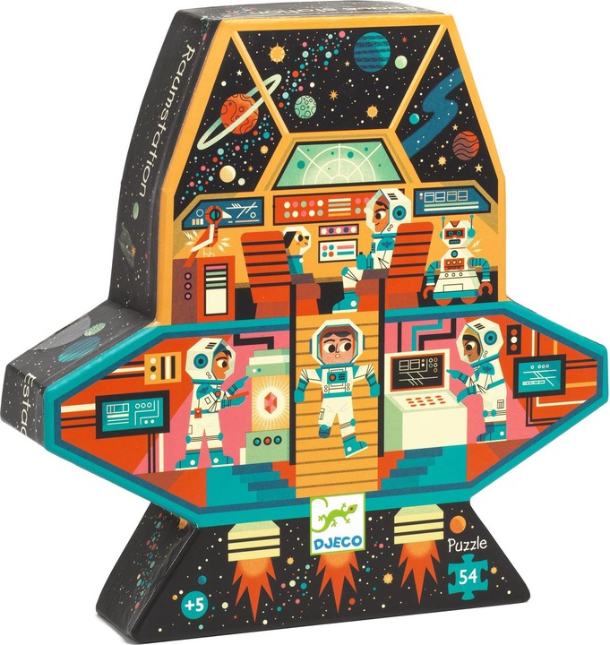 Actual product image Djeco Space Station (54 pieces)