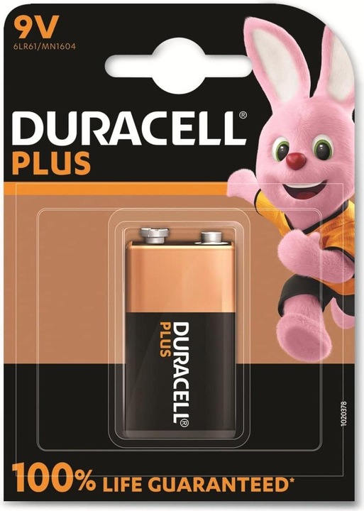 Actual product image Duracell Plus (1 pcs., 9V Block)