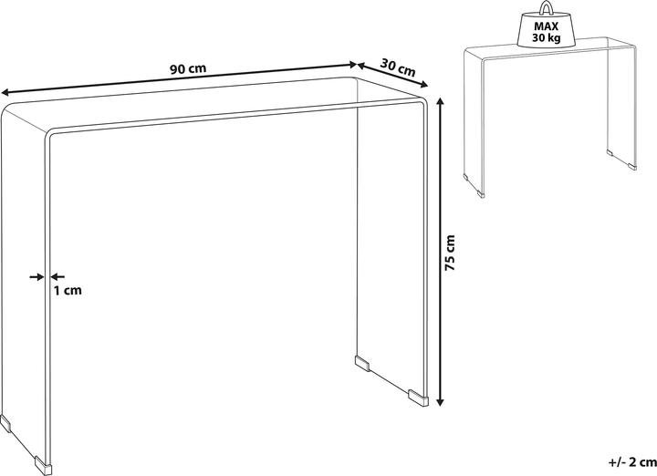 Image du produit Beliani Kendall (90 x 30 x 75 cm)