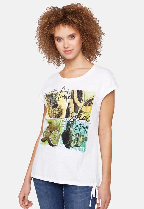 Image du produit Soccx Shirt Ärmelloses Rundhals-Shirt mit Tunnelzugsaum und Armausschnitt mit offener Saumkante (S)