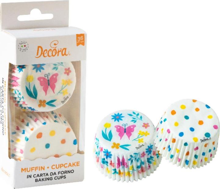 Produktbild Decora Caissettes à Cupcakes - Papillons (36 pcs) (5 cm)