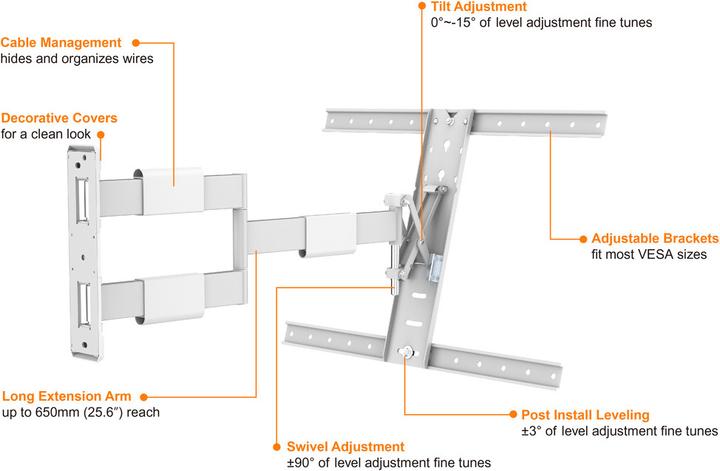 Immagine prodotto Multibrackets M VESA Flexarm Sottile (Muro, 55", 30 kg)