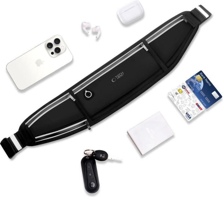 Actual product image Tech-Protect M3 Universal Sport Waist Bag Black
