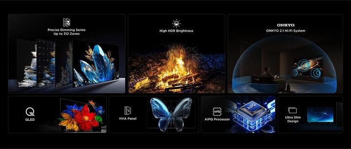 Produktbild TCL 55Q6C (55", QD-Mini-LED, 4K, 2025)