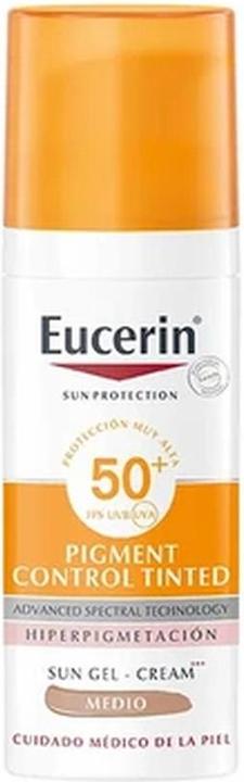 Image du produit Eucerin Pigment Control Spf50+ Couleur moyenne 50ml (Crème solaire visage, SPF 50+, 50 ml, 103 g)