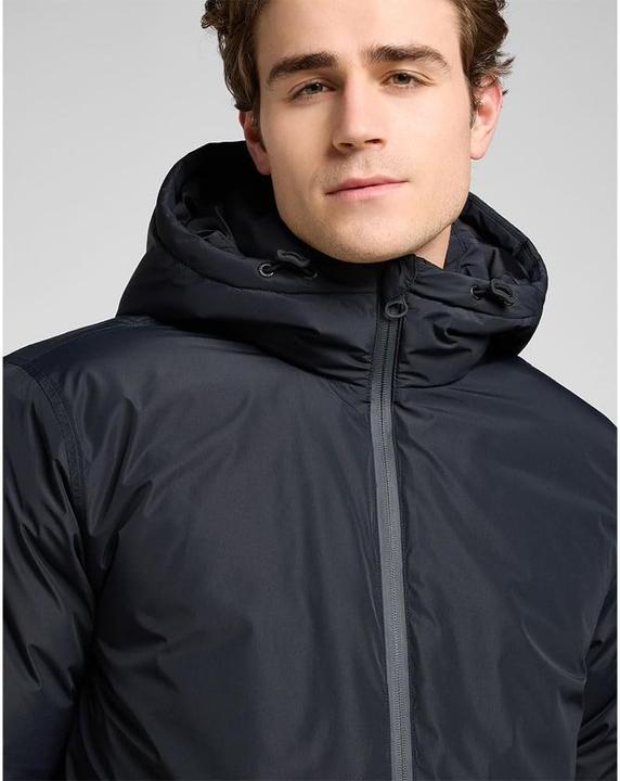 Actual product image Lee Hooded Short Puffer Jacket, Machine Washable, Regular Fit (L)
