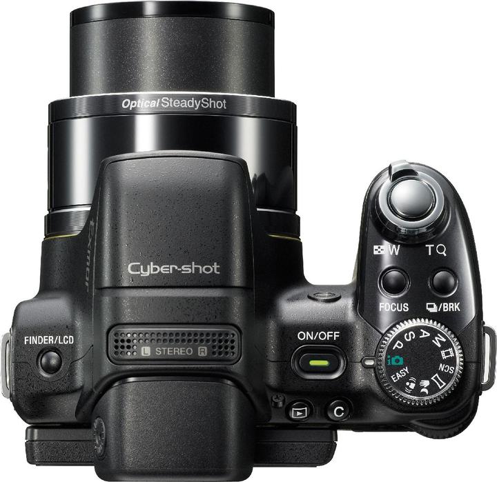 Productafbeelding Sony DSC-HX1, 9 megapixel, 20x zoom, 1080p films, zwart