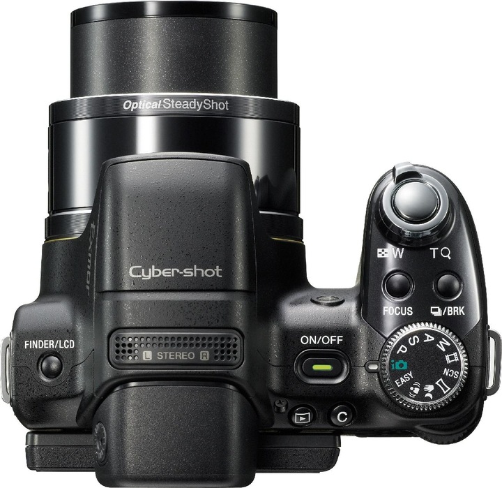 Actual product image Sony DSC-HX1, 9 megapixel, 20x zoom, 1080p movies, black