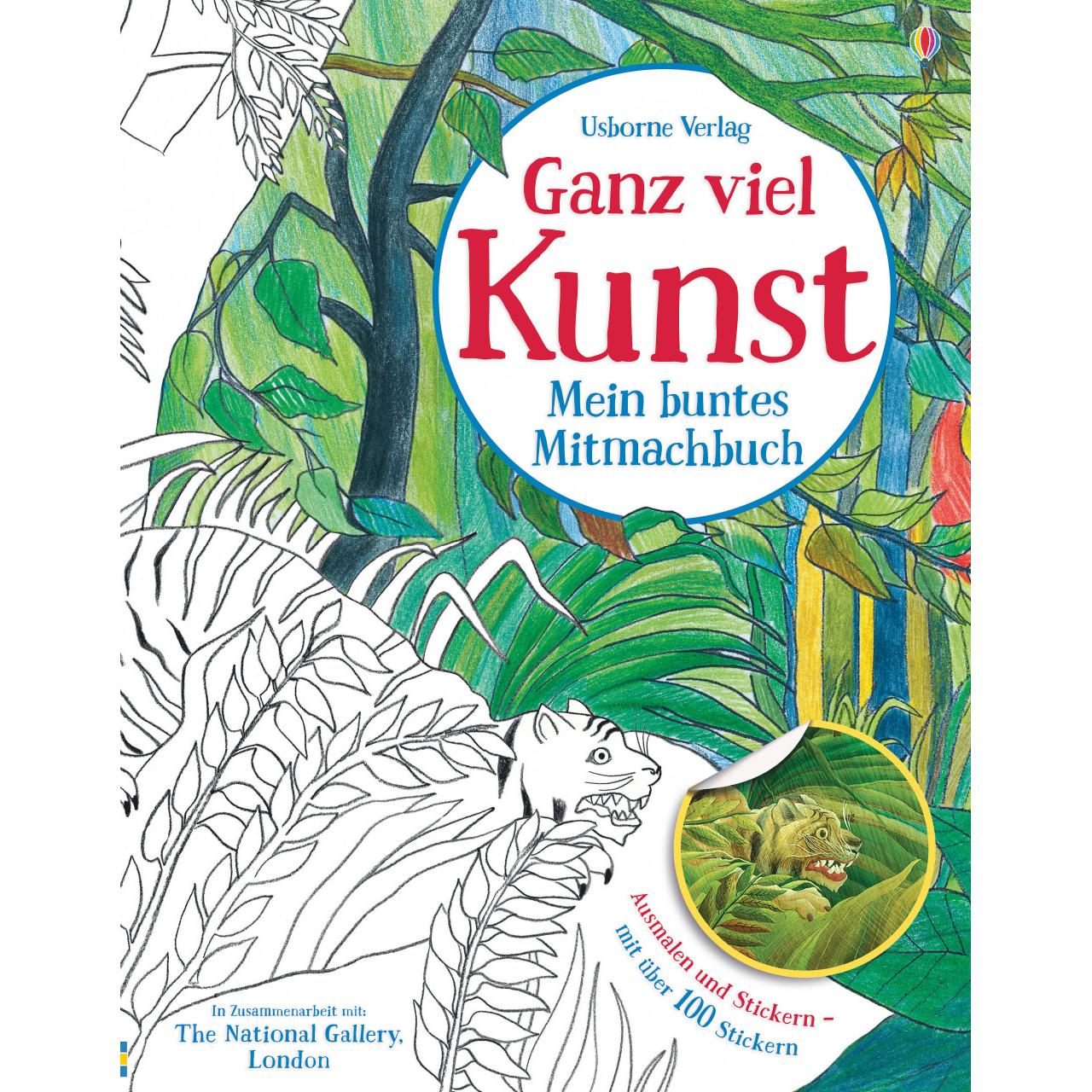 Usborne Publishing Ganz viel Kunst - Mein buntes Mitmachbuch