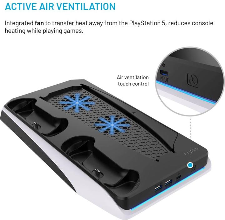 Actual product image Fixed Multifunctional Station for PS5, black and white (PS5)