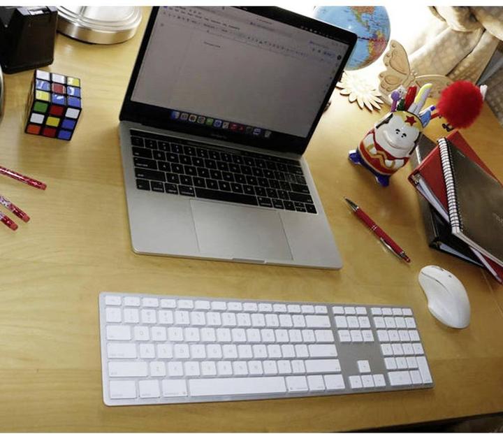 Actual product image Matias Wireless USB-C Keyboard Mac german silver (FK416DCS-DE) (DE, Wireless)