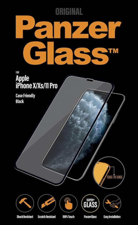 Actual product image PanzerGlass edge to edge (1 Piece, Apple iPhone 11 Pro, Apple iPhone XS, Apple iPhone X)