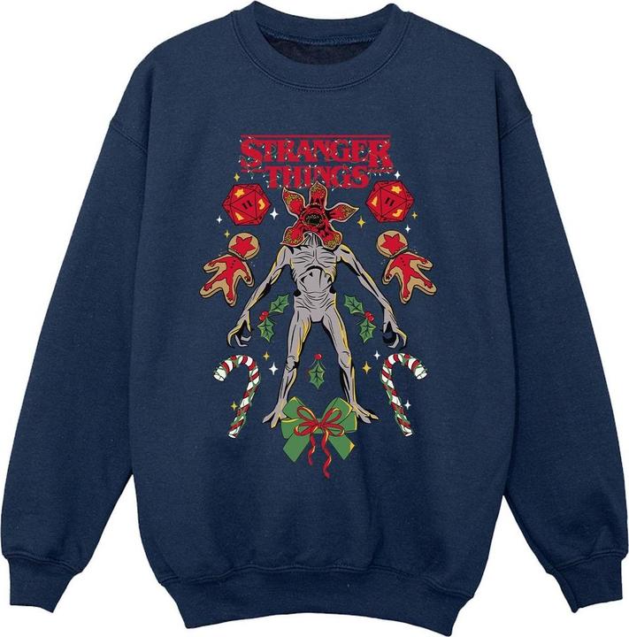 Produktbild Netflix Stranger Things Christmas Demogorgon Sweatshirt Mädchen (140, 146)