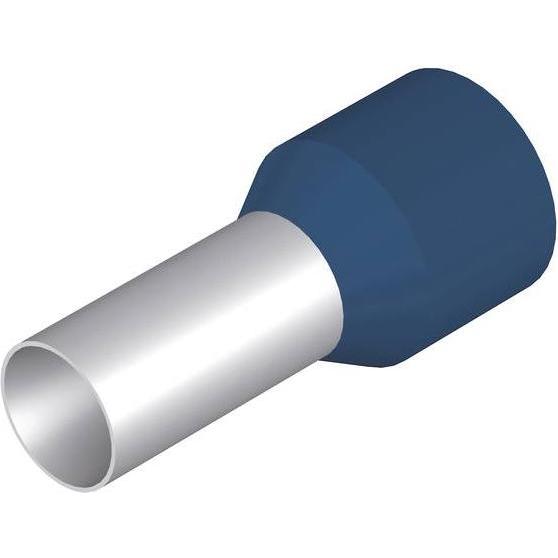 Weidmüller, Collegamento per cavi, Boccola crimp isolata DIN 16mm blu