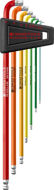 Immagine prodotto PB Swiss Tools Winkelstiftschlüssel-Satz PB 2222.LH-6 RB