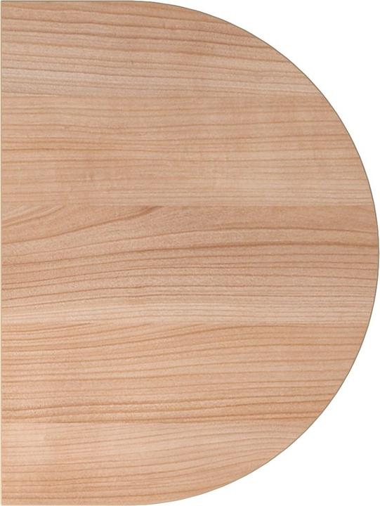 Image du produit MC Élément d'extension demi-rond pour le bureau MyTable XB avec cadre de table argenté