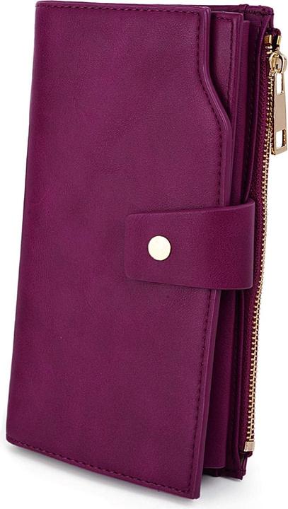 Produktbild Only-Bags.Store Brieftasche RFID-Blockierung Grosse Kapazität Vegan Leder Clutch Wallet 21 Card Slots Holder