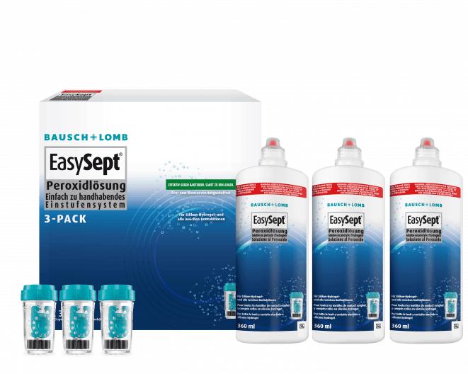 Produktbild Bausch + Lomb EasySept 3Pack (Peroxid-System, 1080 ml)