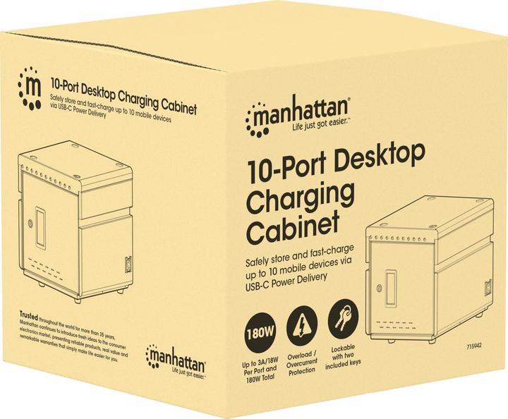 Productafbeelding Manhattan 10-poorts laadkast 180 W
