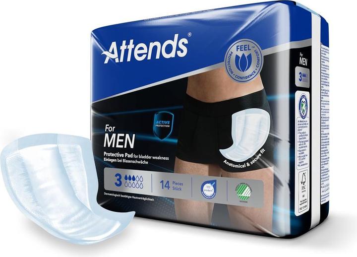 Actual product image Attends Man insert (14 x)