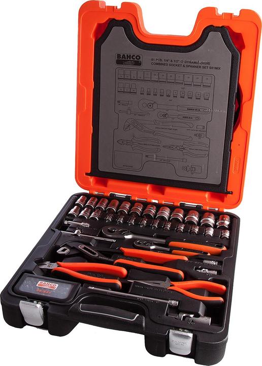 Produktbild Bahco MIXED SOCKET SET 1/4-1/2,81PCS (1/4")