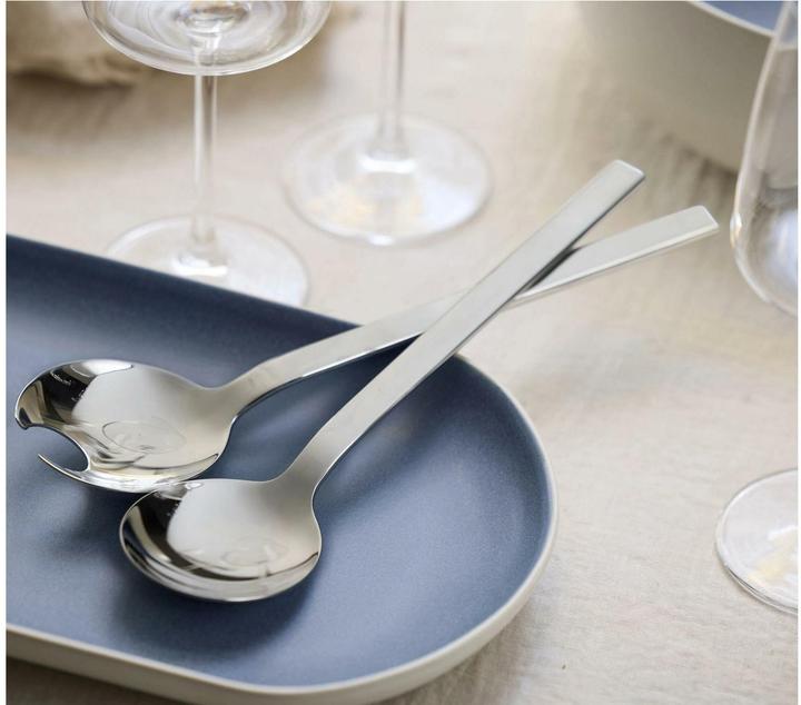 Produktbild Studio Round L 25 cm - Rustfrit stål - Blank (Salatbesteck)