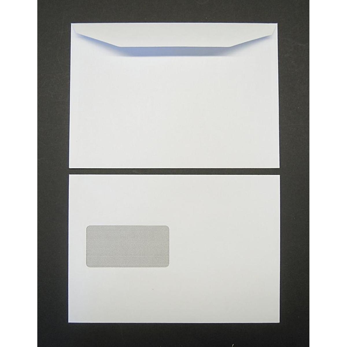Thumbnail - Blanke, Briefumschlag, Kuvertierhüllen C5 90g/qm gummiert Fenster VE=500 Stück weiss (C5, 500 x)