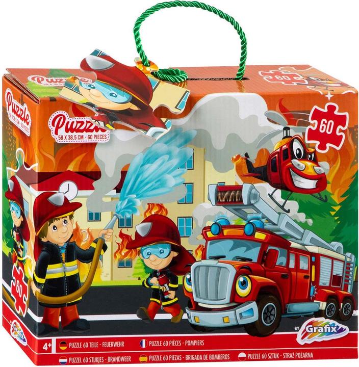 Image du produit Grafix Puzzle de sol Pompiers, 60 pcs. (60 pièces)