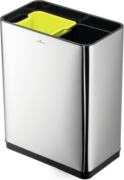 Produktbild Durable Sensor Abfalleimer NO TOUCH DUO 2x20l silber (40 l)