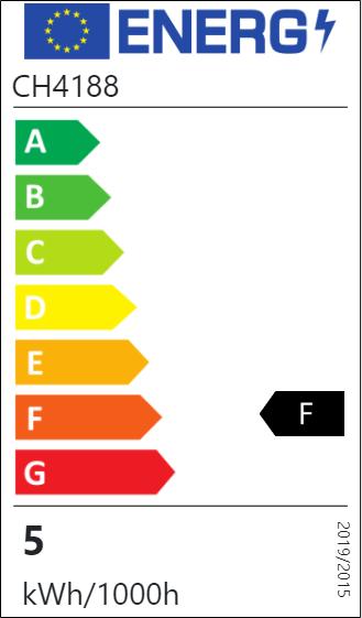 Label énergétique Nedis SmartLife Ampoule à LED de couleur | Zigbee 3.0 | E14 | 470 lm | 4.9 W | RGB / Chaud à froid we (E14, 470 lm, 1x)
