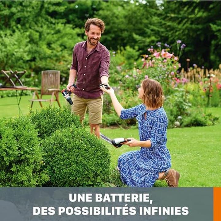 Actual product image Worx batterisaet 20 V inkl. 2x4 Ah batteri og dobbeltlader (20 V)