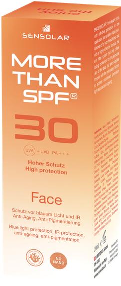 Image du produit Sensolar more than spf Crème visage anti-âge SPF30 Fl 20 ml (Crème solaire, SPF 30, 20 ml, 33 g)