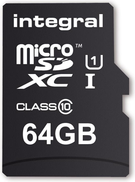 Actual product image INMSDX64G10-90SPTAB Memory Card MicroSDXC UHS-I Class 10 (64 GB, microSD, U1, UHS-I)