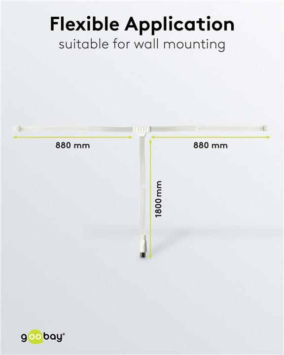 Image du produit Goobay Antenne de lancer de radio (Antenne d'intérieur, UKW / MW / LW)