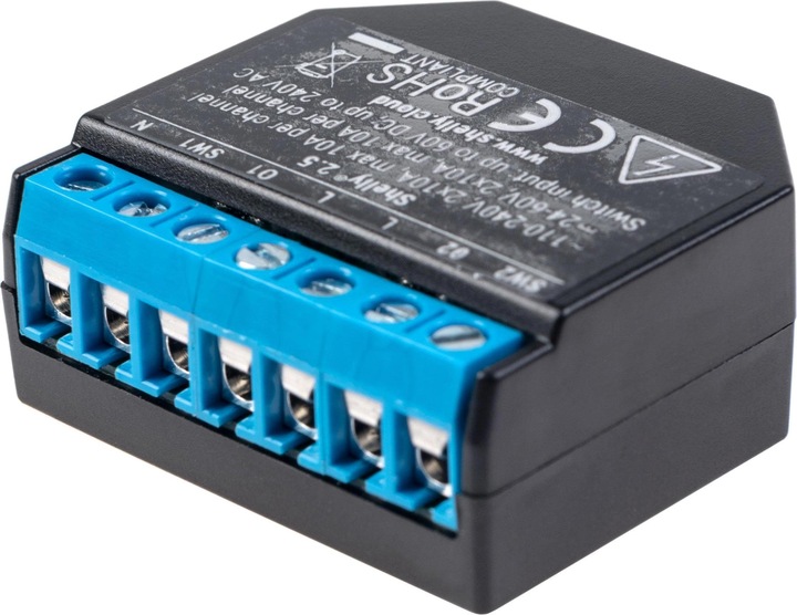 Actual product image Shelly Dual WLAN switch (Switch actuator)